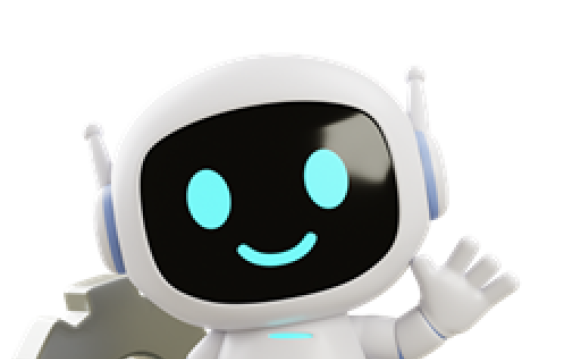 robot say hello